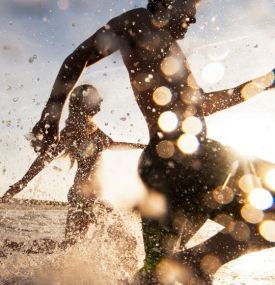 Schwimmen im Meer - VVV Ameland