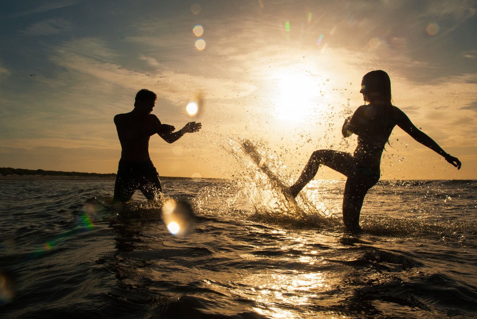 Schwimmen in Meer - VVV Ameland