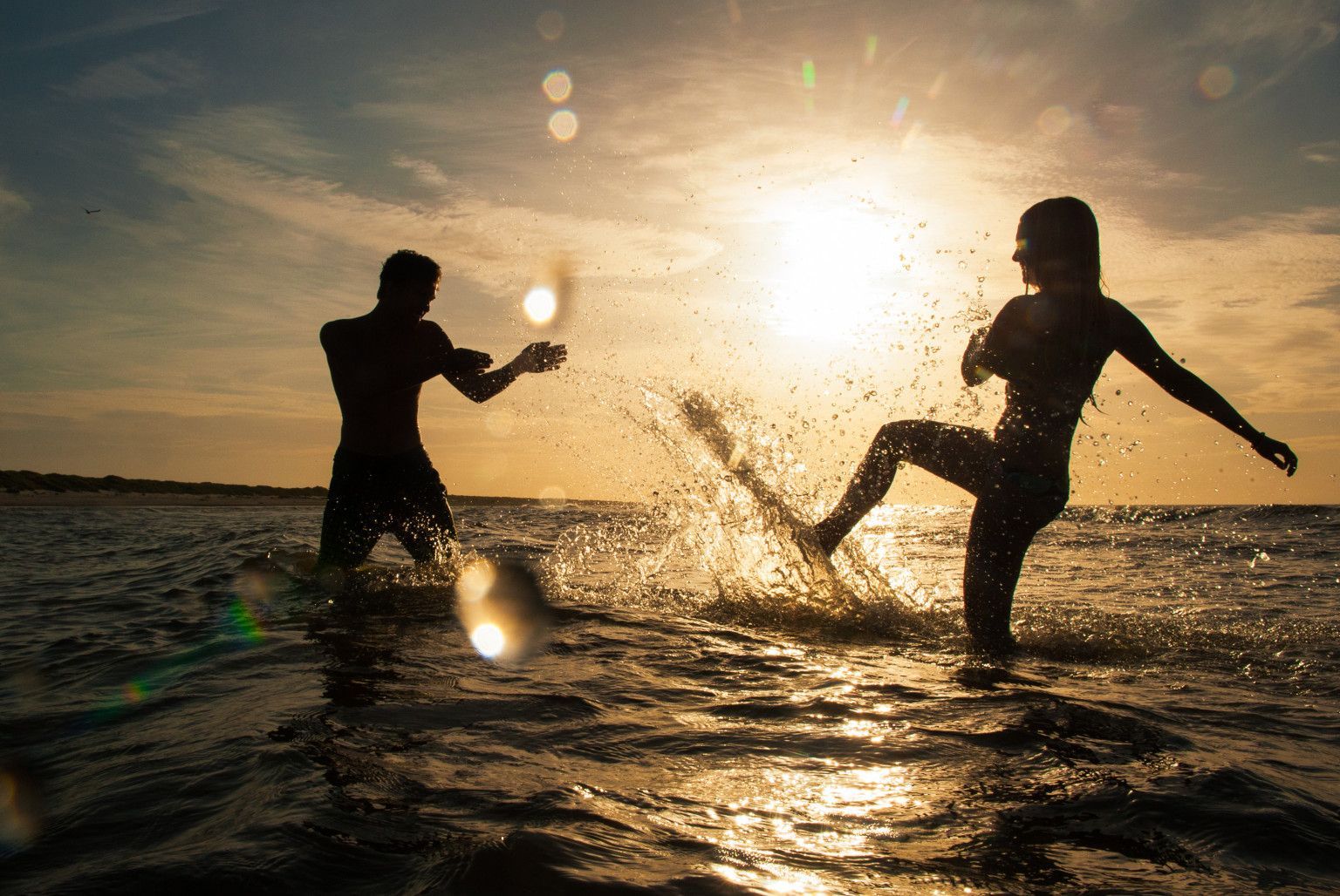 Schwimmen in Meer - VVV Ameland