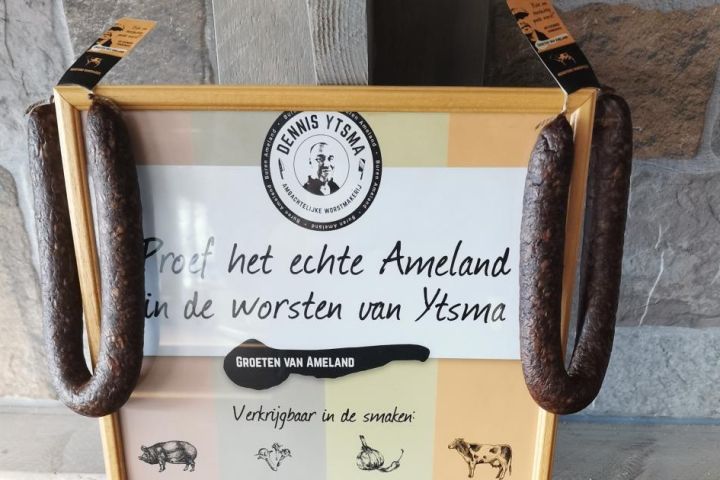 Ameländer Trockenwurst aus biologischem Rindfleisch - Ameländer Produkte - VVV Ameland