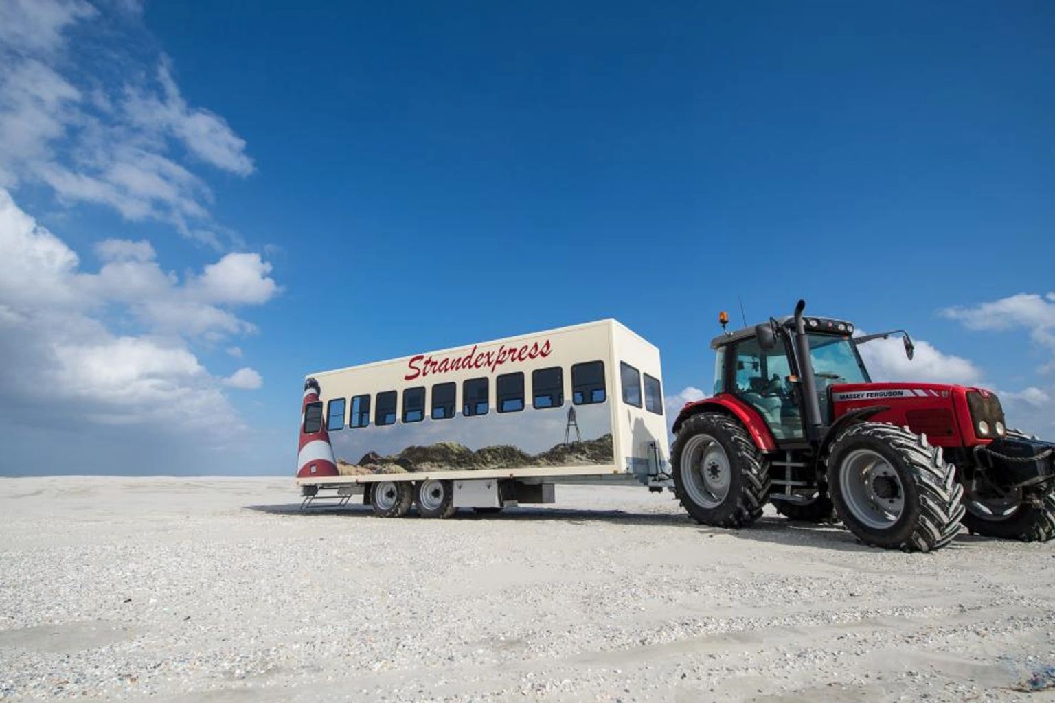 Strandfahrt mit dem Strandexpress