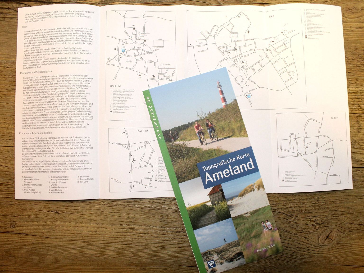 Topografische Karte - Webshop VVV Ameland