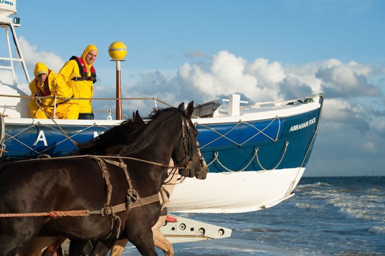 Vorführung des Pferderettungsbootes - VVV Ameland