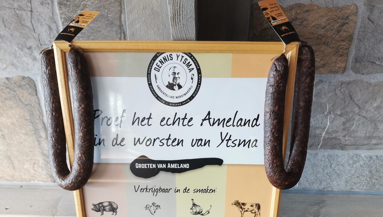 Ameländer Trockenwurst aus biologischem Rindfleisch - Ameländer Produkte - VVV Ameland